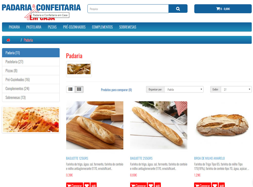 Padaria & Confeitaria em Casa - Loja Online Produtos Almentares title=